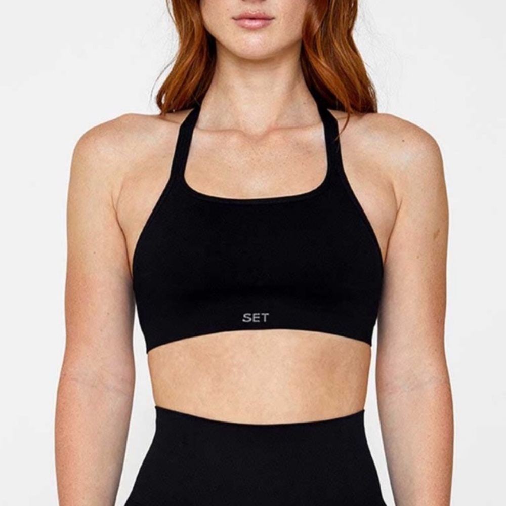 SET Active Black Sculptflex legging + bra set